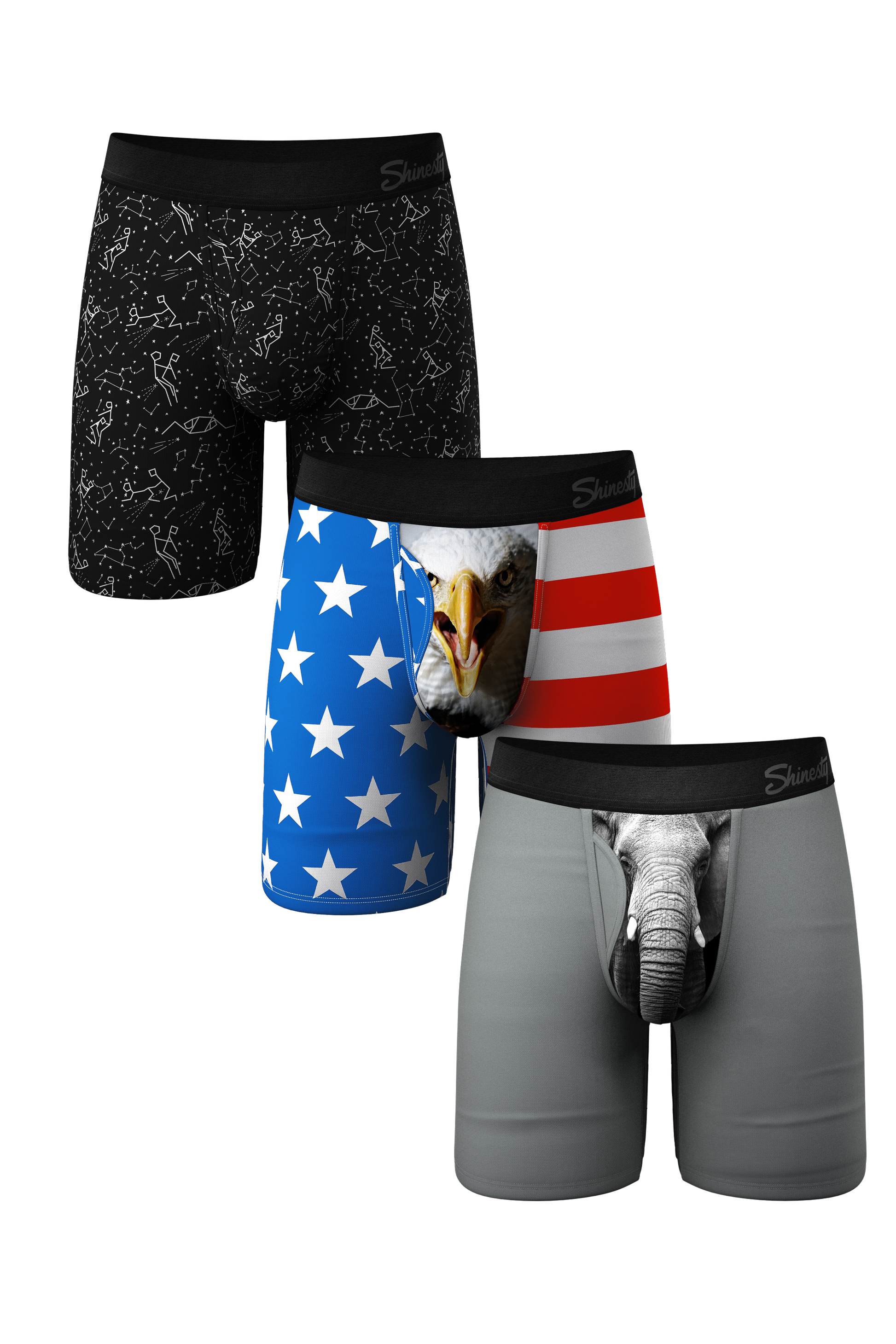  The Panty Dropper | Long Leg Ball Hammock® Pouch Boxers With Fly 3 Pack