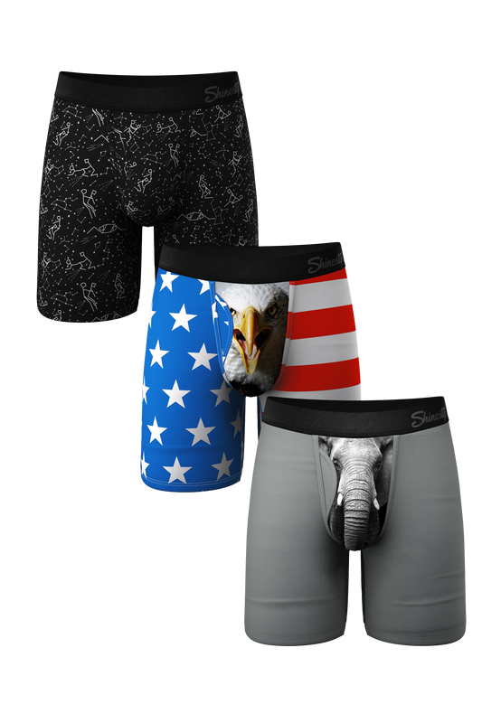  The Panty Dropper | Long Leg Ball Hammock® Pouch Boxers With Fly 3 Pack