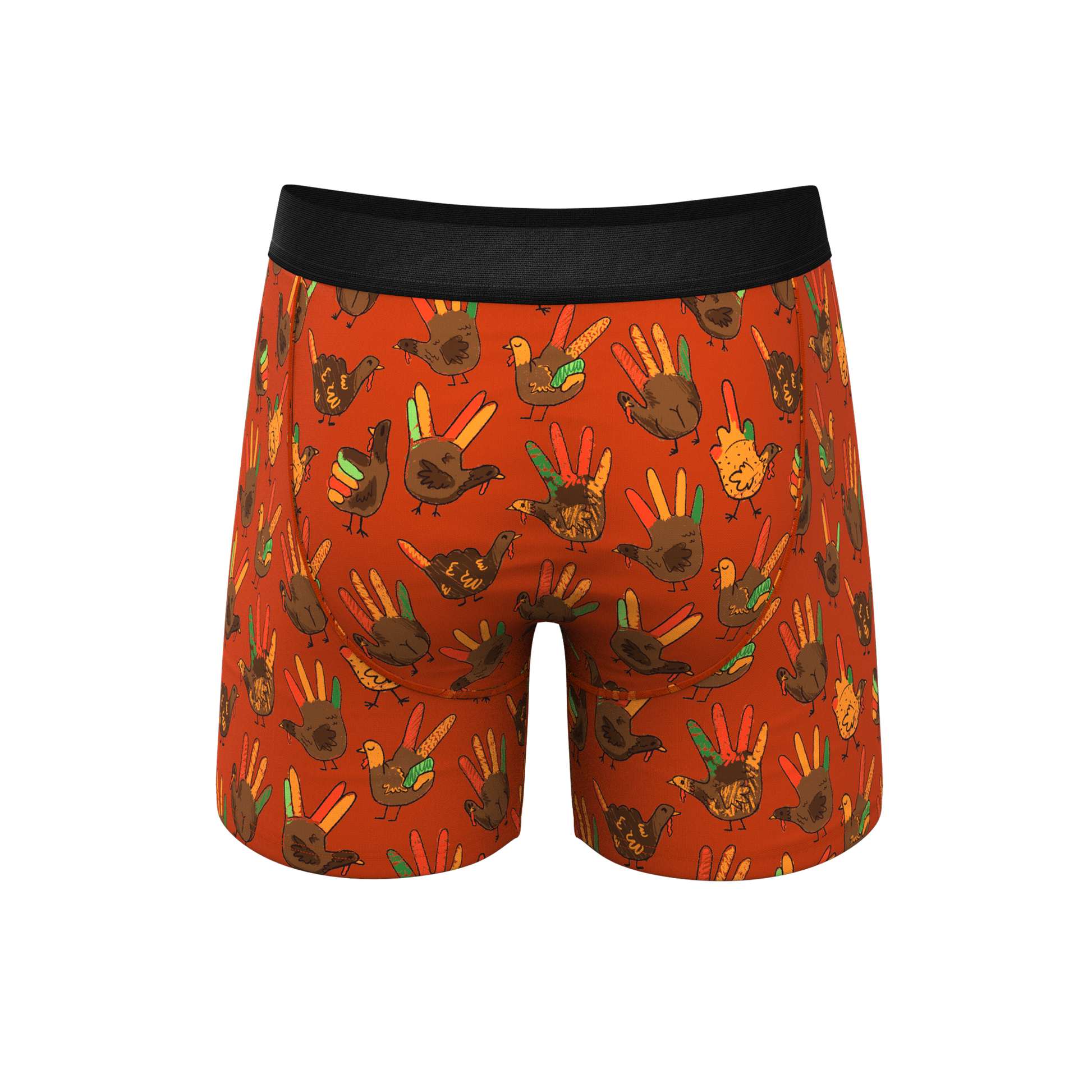  The Party Fowl | Thanksgiving Turkey Ball Hammock® Pouch Underwear With Fly