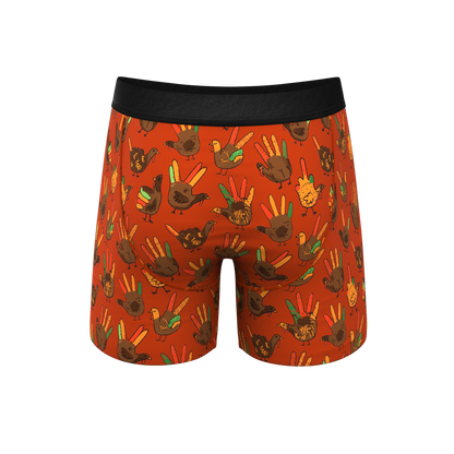  The Party Fowl | Thanksgiving Turkey Ball Hammock® Pouch Underwear With Fly