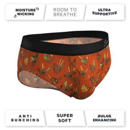  The Party Fowl | Thanksgiving Turkey Ball Hammock Pouch® Underwear Briefs