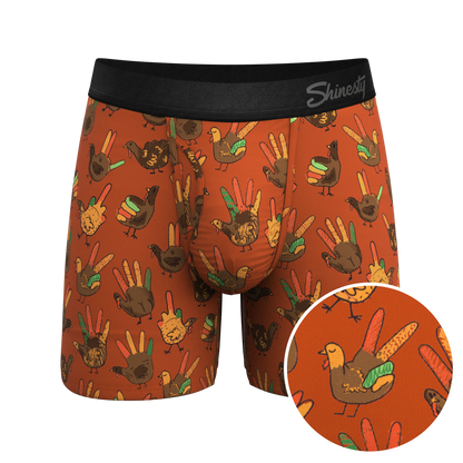  The Party Fowl | Thanksgiving Turkey Ball Hammock® Pouch Underwear With Fly
