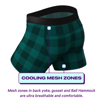  The Plaid And Simple | Green Plaid ParadICE™ Cooling Ball Hammock® Underwear