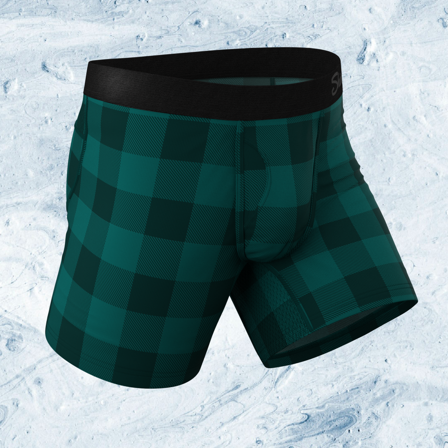  The Plaid And Simple | Green Plaid ParadICE™ Cooling Ball Hammock® Underwear