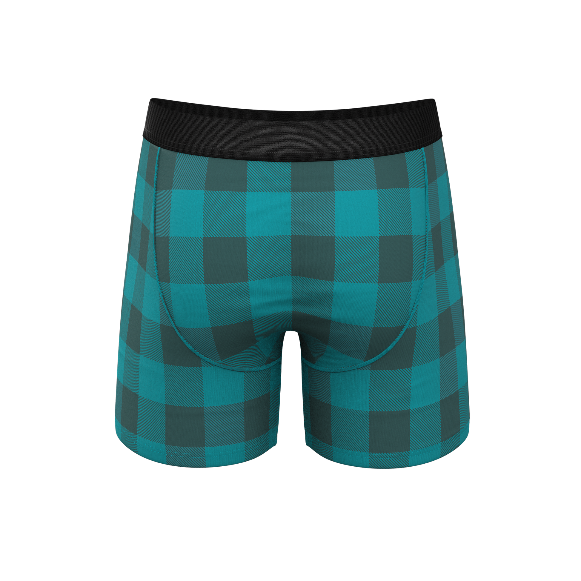  The Plaid And Simple | Green Buffalo Check Ball Hammock® Pouch Underwear With Fly