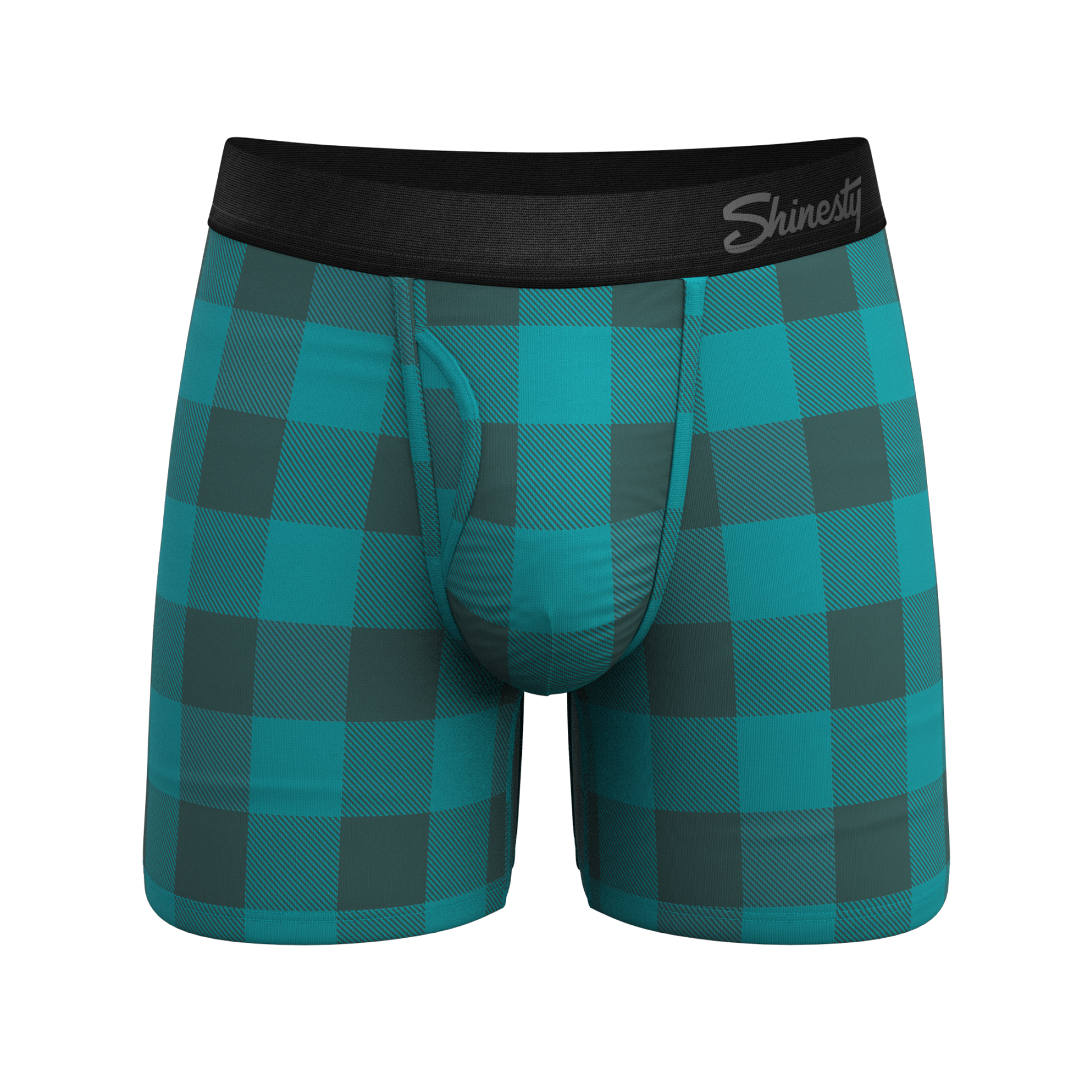  The Plaid And Simple | Green Buffalo Check Ball Hammock® Pouch Underwear With Fly