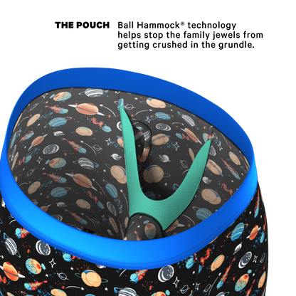  The Personal Space | Outer Space Long Leg Ball Hammock® Pouch Underwear With Fly