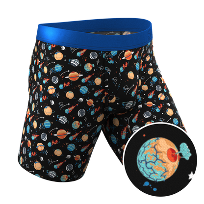  The Personal Space | Outer Space Long Leg Ball Hammock® Pouch Underwear With Fly