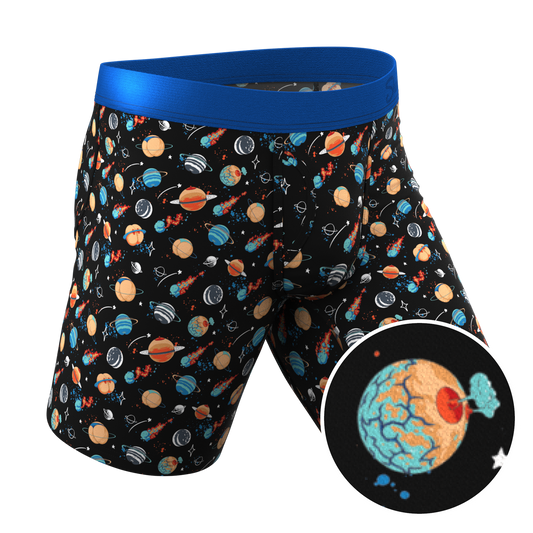 The Personal Space | Outer Space Long Leg Ball Hammock® Pouch Underwear With Fly