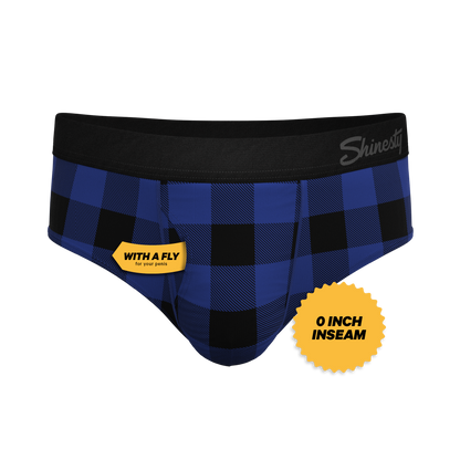  The Precious Plums | Blue Plaid Ball Hammock® Pouch Underwear Briefs