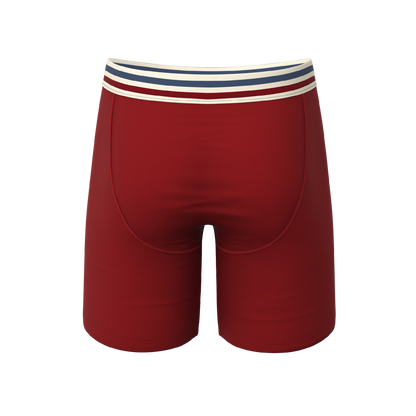 The Ready Or Not | Bright Red Retro Long Leg Ball Hammock® Pouch Underwear With Fly