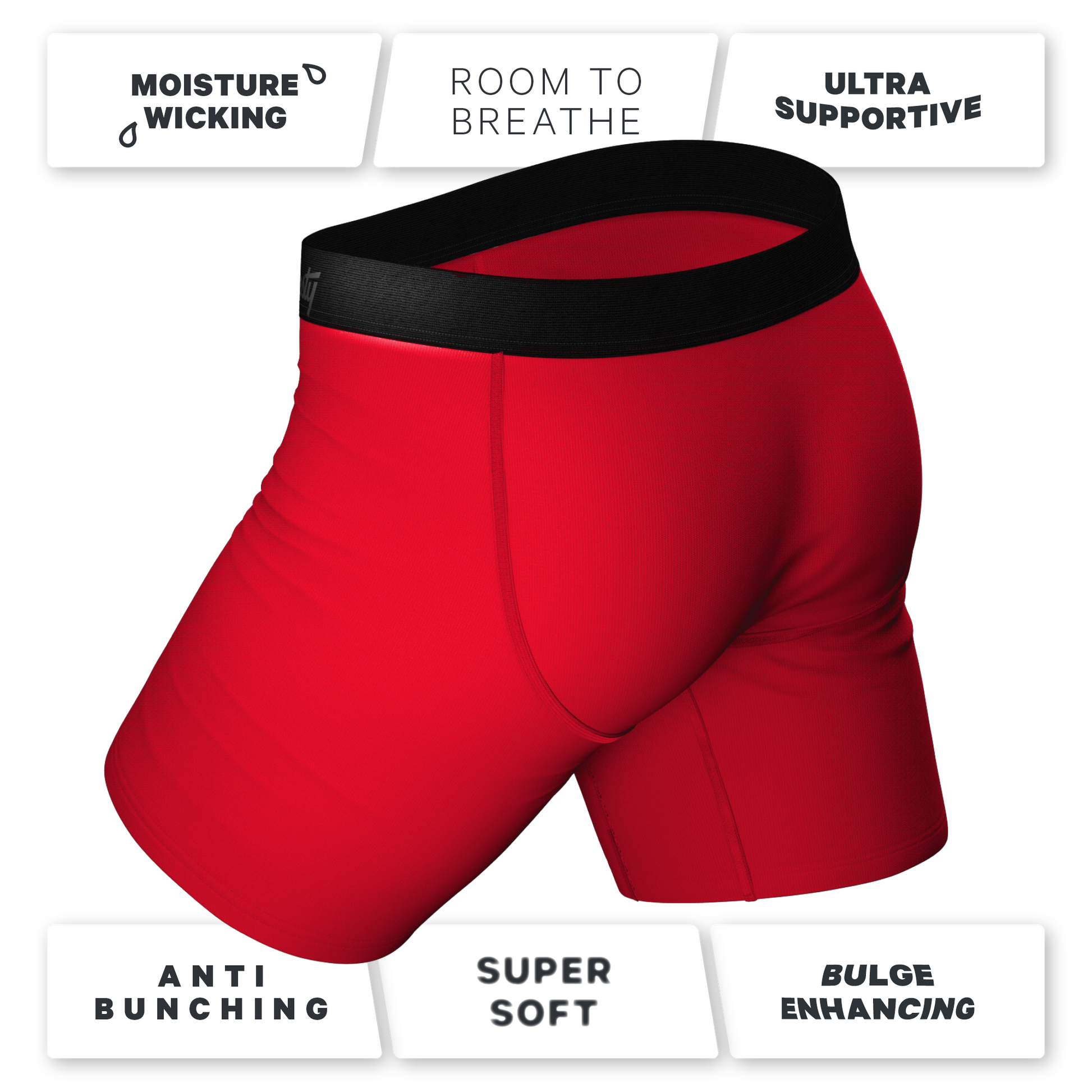  The Red Dong Effect | Red Long Leg Ball Hammock® Pouch Underwear With Fly