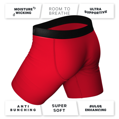  The Red Dong Effect | Red Long Leg Ball Hammock® Pouch Underwear With Fly