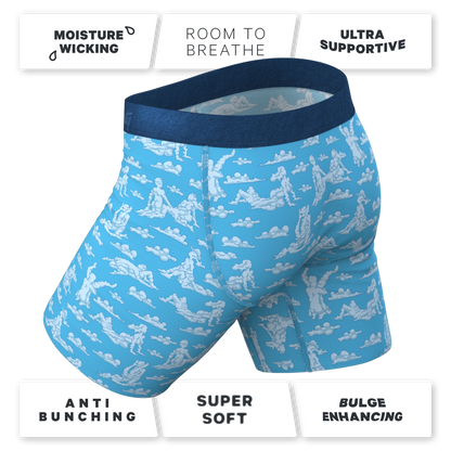  The Reverse Cloud Girl | Cloud Long Leg Ball Hammock® Pouch Underwear With Fly