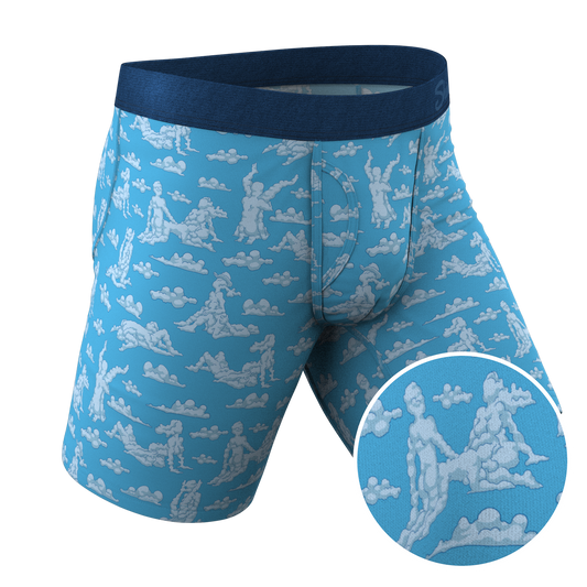  The Reverse Cloud Girl | Cloud Long Leg Ball Hammock® Pouch Underwear With Fly
