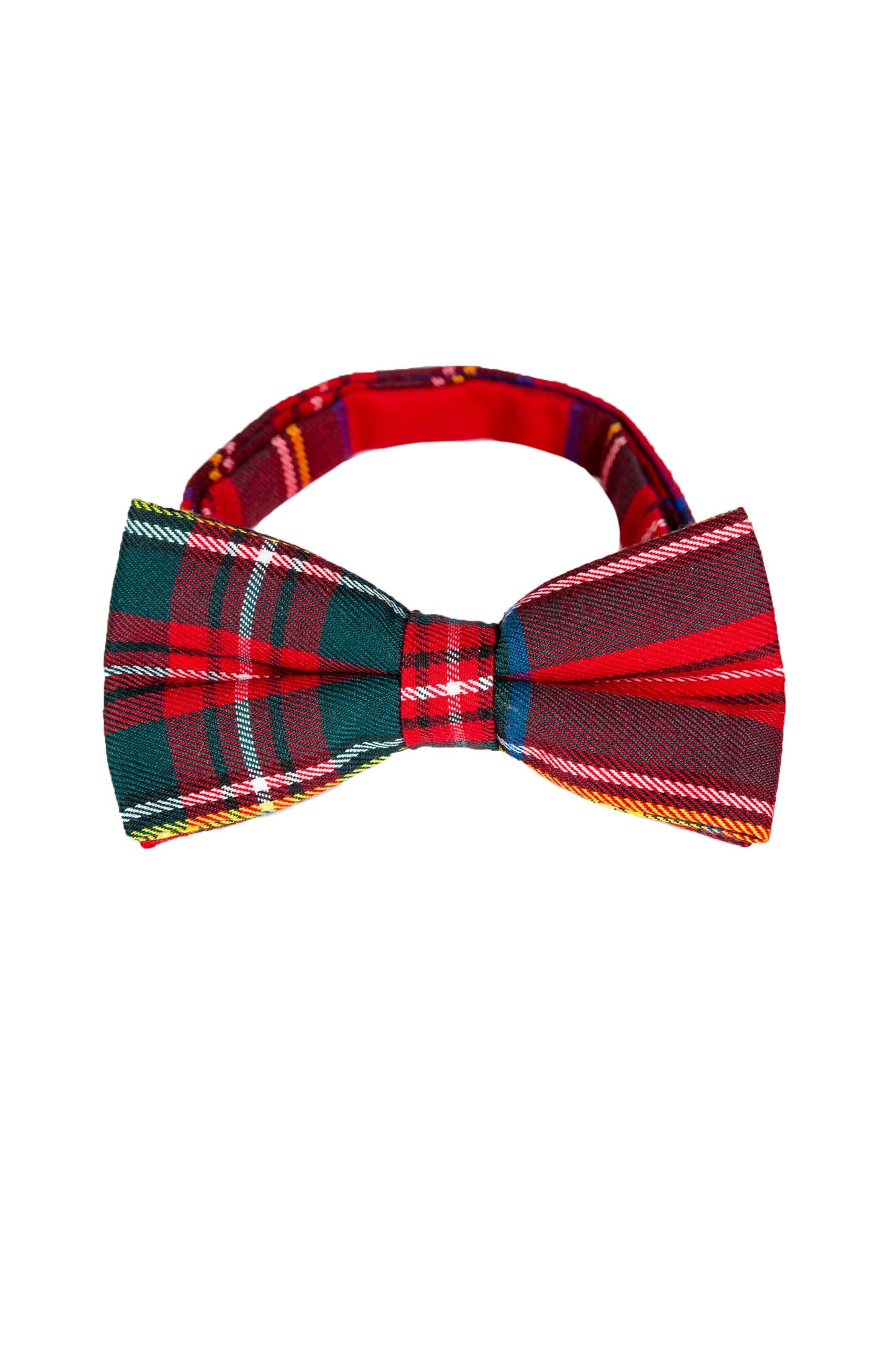  The Rockefeller | Red And Green Plaid Bow Tie
