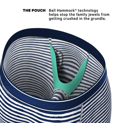  The Sailor | Nautical Stripe Long Leg Ball Hammock® Pouch Underwear With Fly