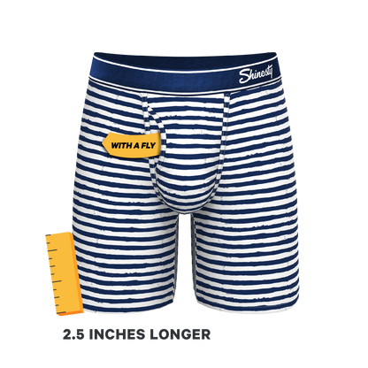  The Sailor | Nautical Stripe Long Leg Ball Hammock® Pouch Underwear With Fly