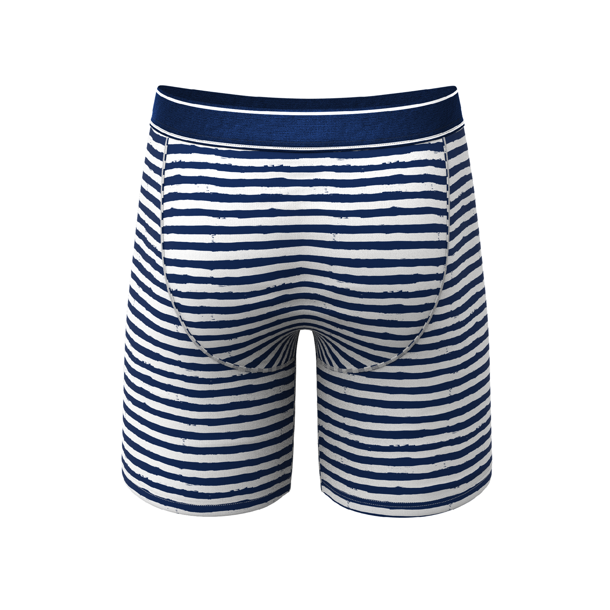  The Sailor | Nautical Stripe Long Leg Ball Hammock® Pouch Underwear With Fly