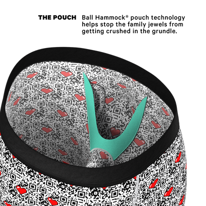  The Scan Me | QR Code Long Leg Ball Hammock® Pouch Underwear With Fly