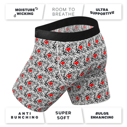  The Scan Me | QR Code Long Leg Ball Hammock® Pouch Underwear With Fly