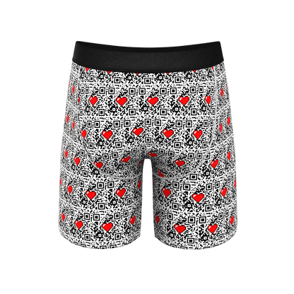  The Scan Me | QR Code Long Leg Ball Hammock® Pouch Underwear With Fly