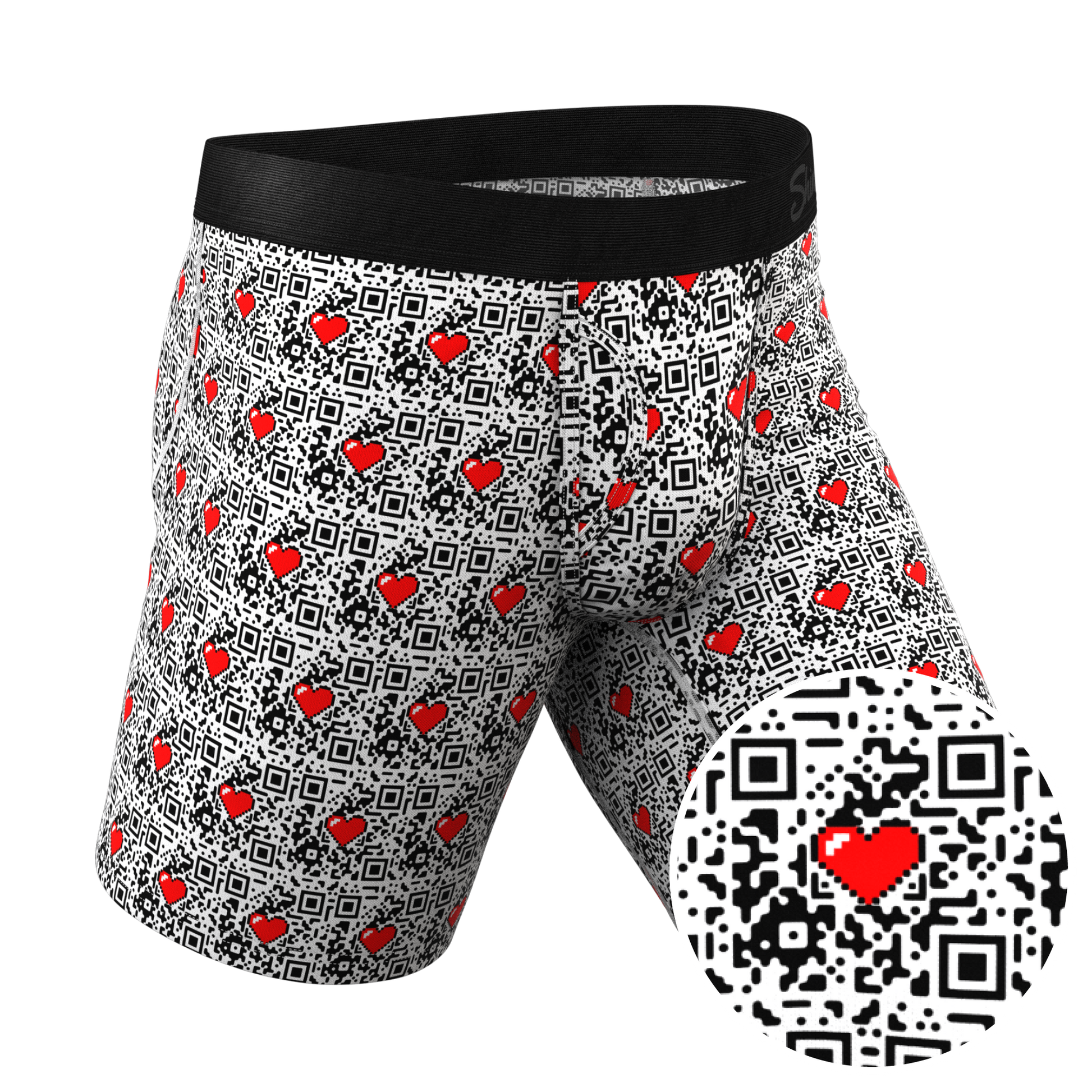  The Scan Me | QR Code Long Leg Ball Hammock® Pouch Underwear With Fly