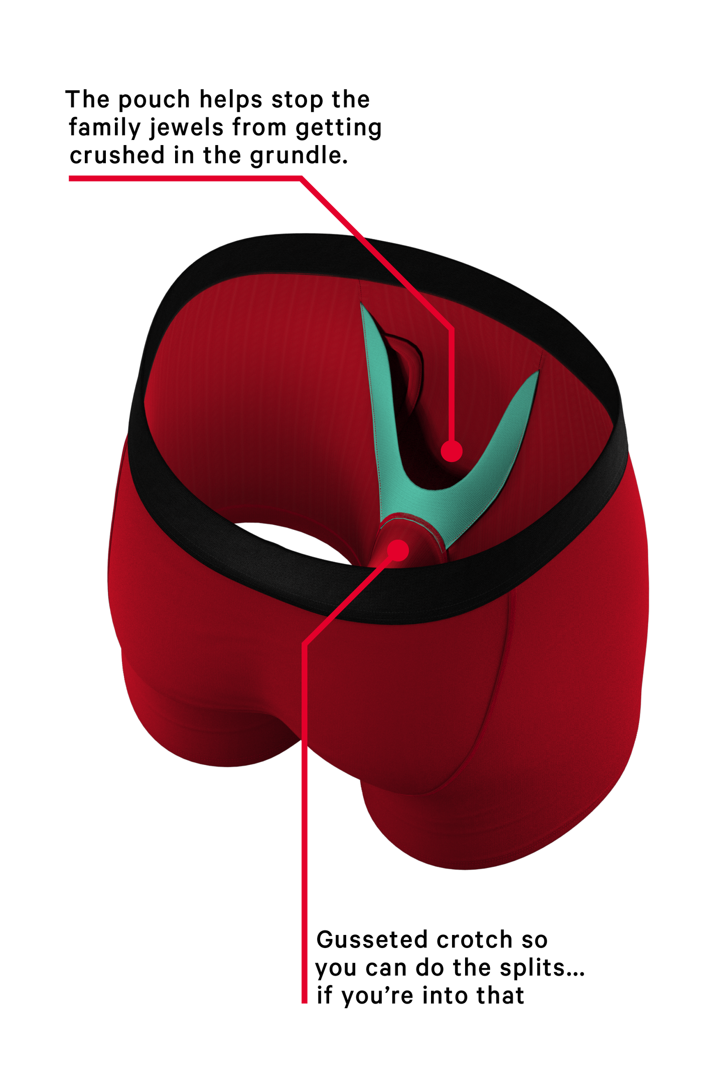  The St Knickers | Santa Belt Ball Hammock® Pouch Underwear With Fly