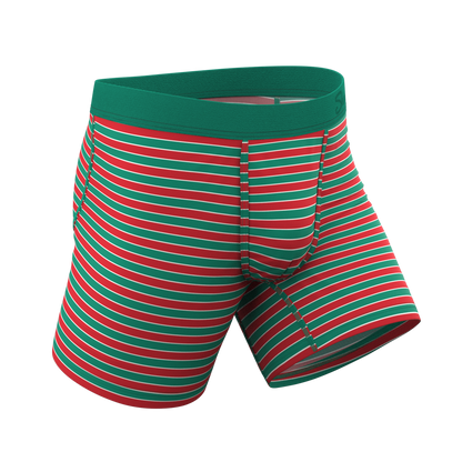  The Stripe Club | Christmas Striped Ball Hammock® Pouch Underwear