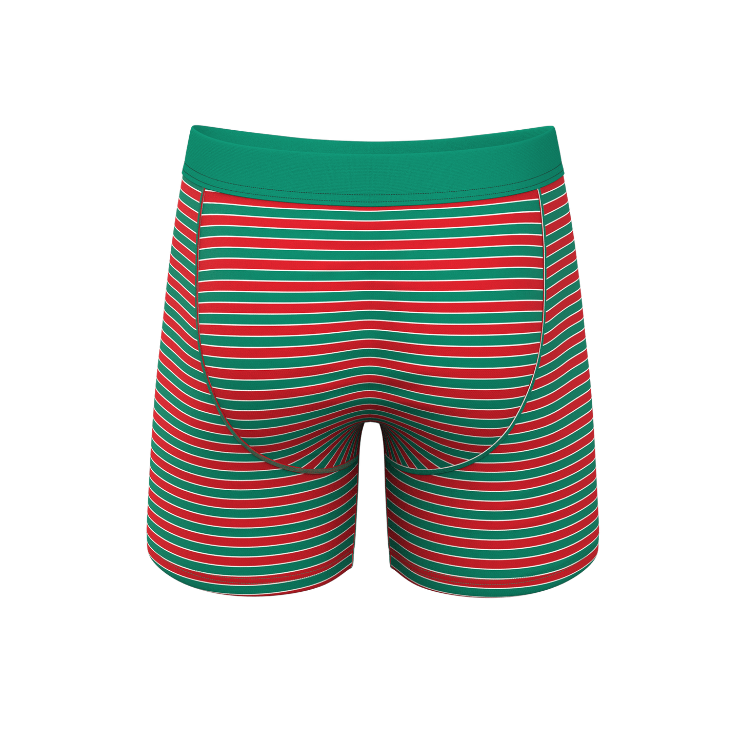  The Stripe Club | Christmas Striped Ball Hammock® Pouch Underwear With Fly