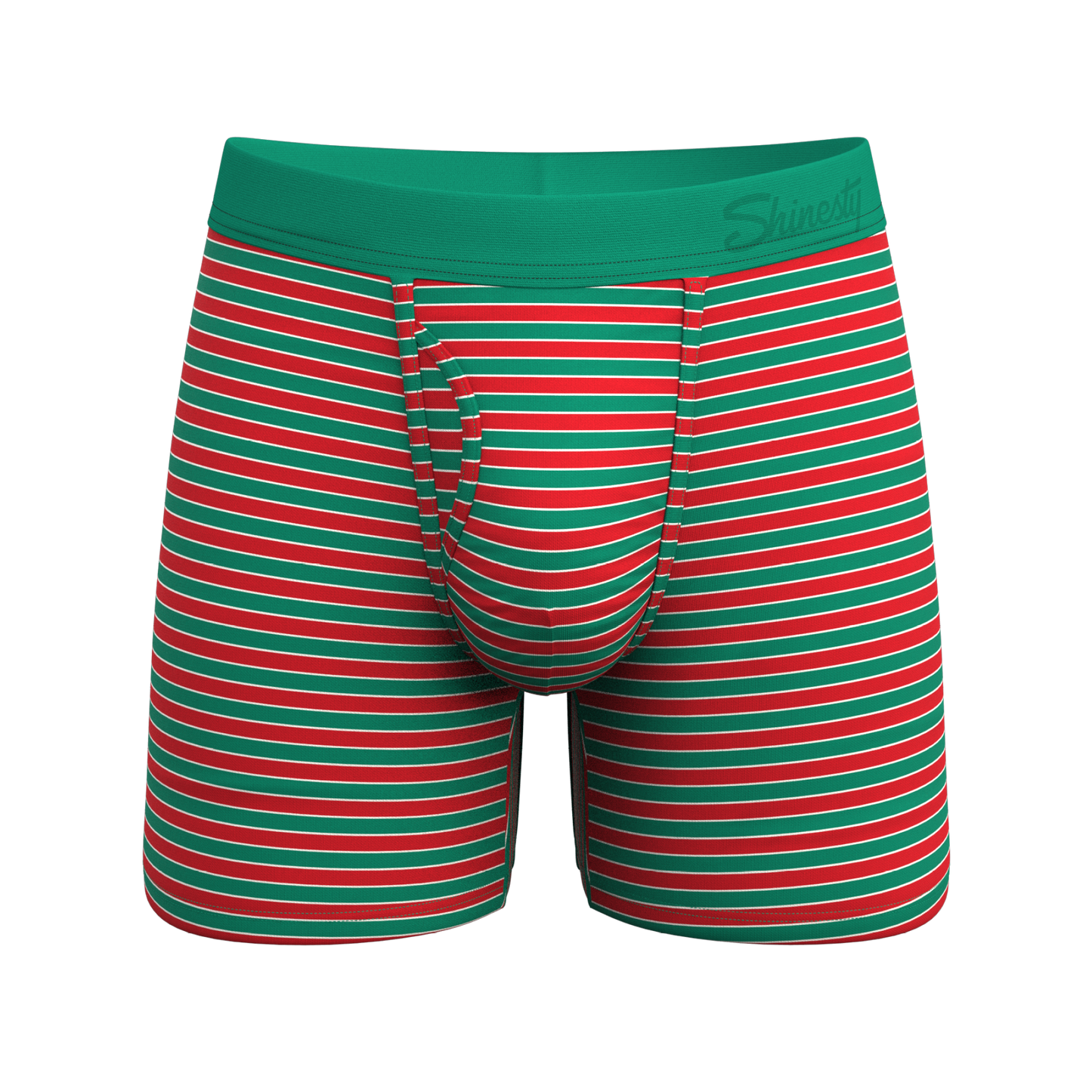  The Stripe Club | Christmas Striped Ball Hammock® Pouch Underwear With Fly
