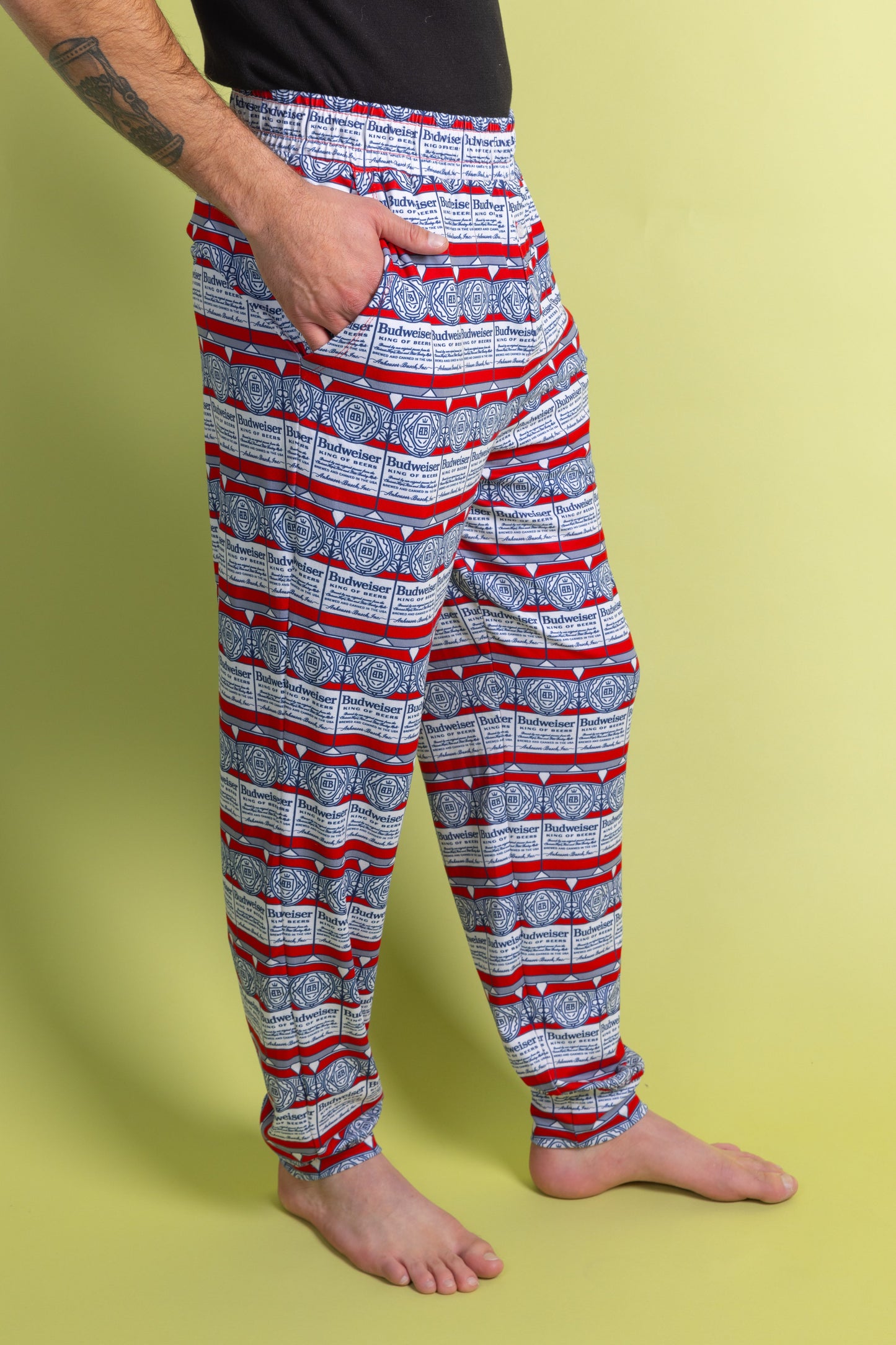  The Happy Hour | Mens Budweiser Can Pajama Bottom