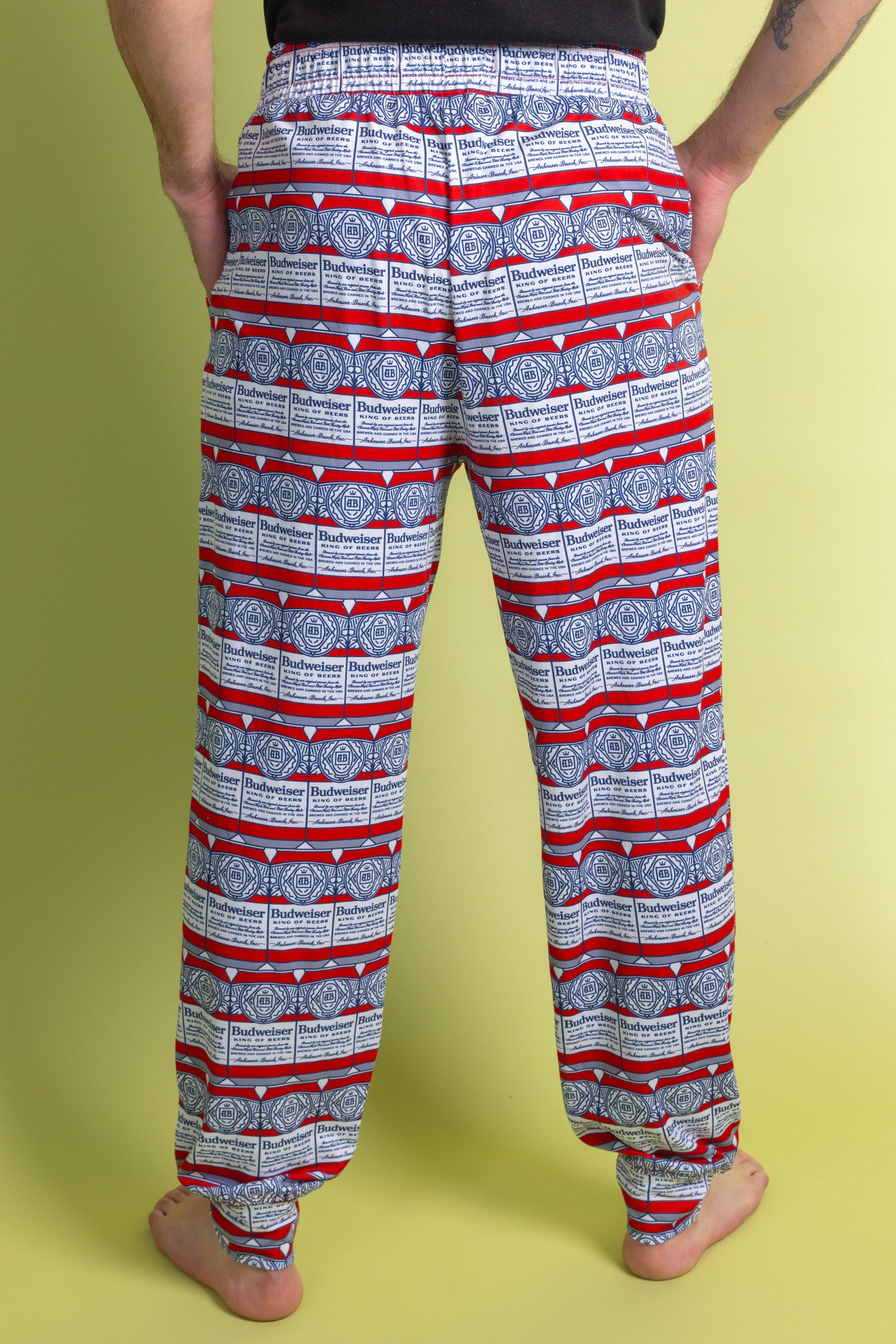  The Happy Hour | Mens Budweiser Can Pajama Bottom