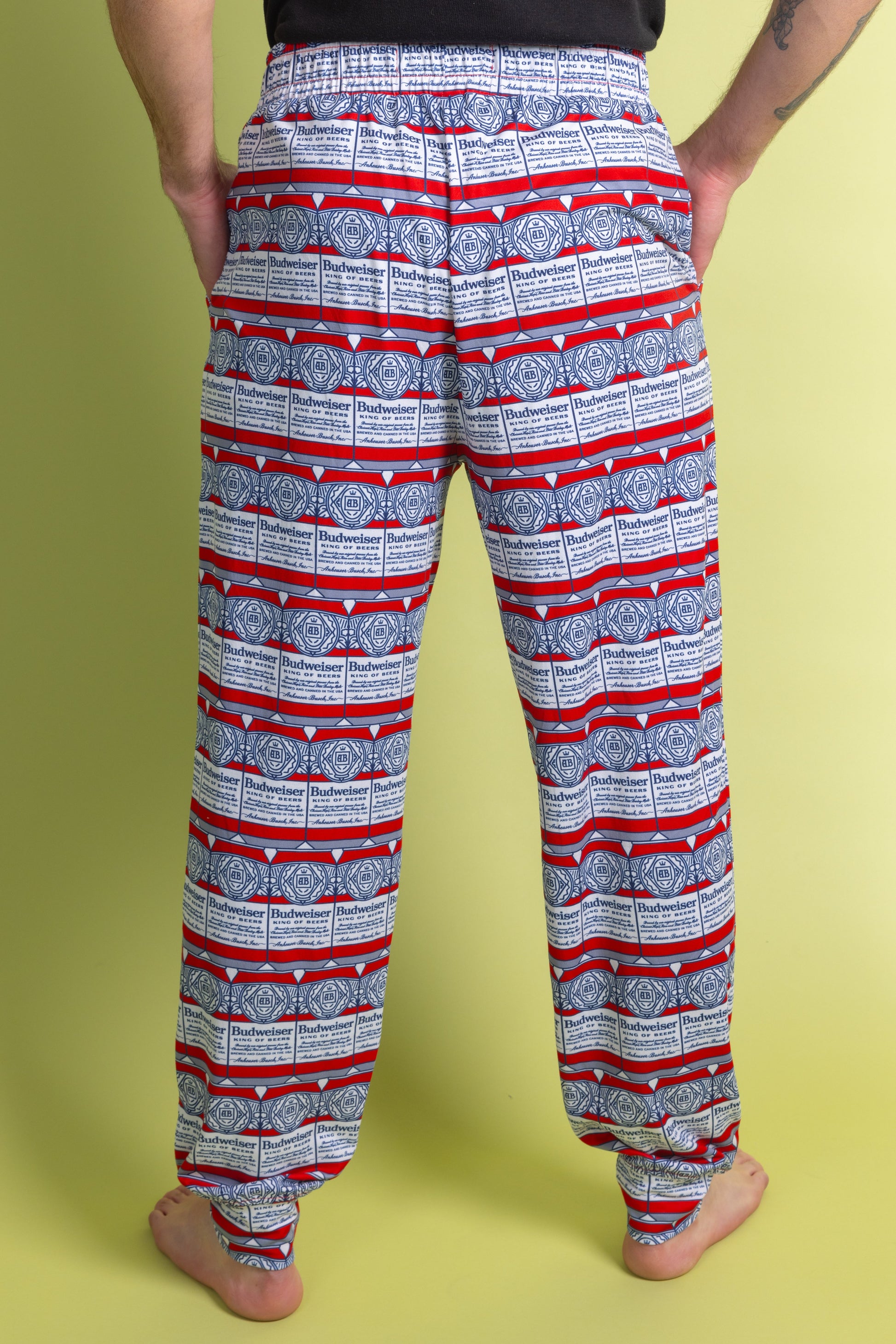  The Happy Hour | Mens Budweiser Can Pajama Bottom