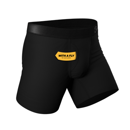  The Zero Shades Of Grey | Black Ball Hammock® Pouch Underwear With Fly 3 Pack