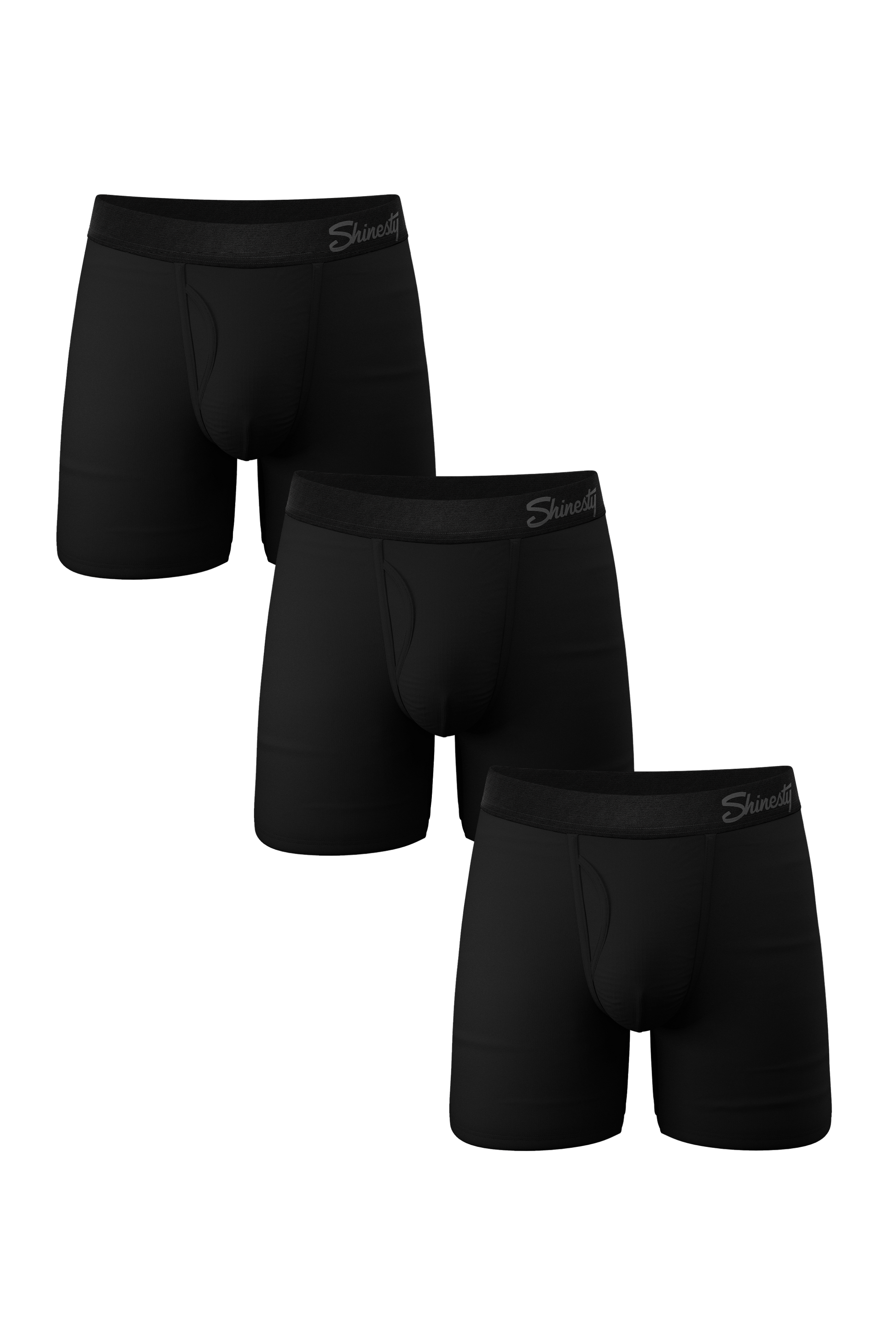  The Zero Shades Of Grey | Black Ball Hammock® Pouch Underwear With Fly 3 Pack