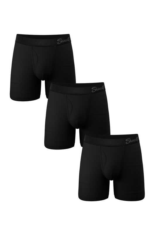  The Zero Shades Of Grey | Black Ball Hammock® Pouch Underwear With Fly 3 Pack