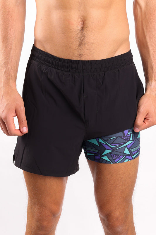  The Anti-Bounce | Black Ball Hammock® 5 Inch Athletic Shorts