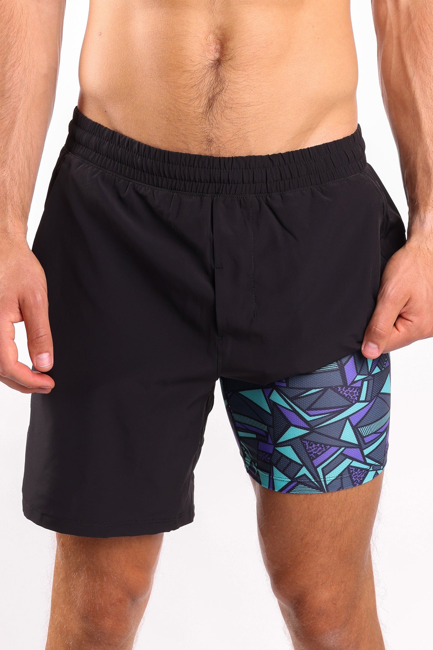  The Anti-Bounce | Black Ball Hammock® 7 Inch Athletic Shorts