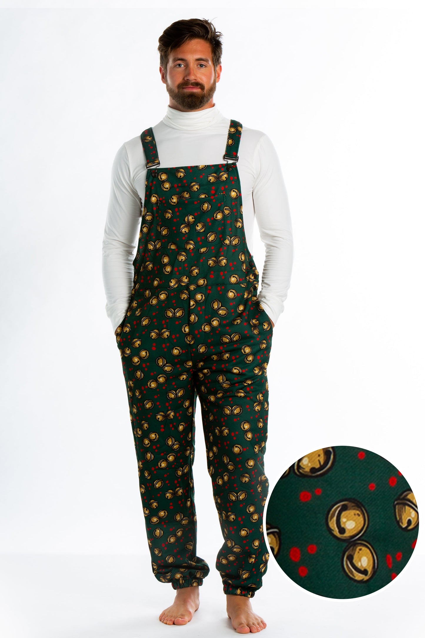  The Bells On Bobtail | Mens Jingle Bells Pajamaralls®