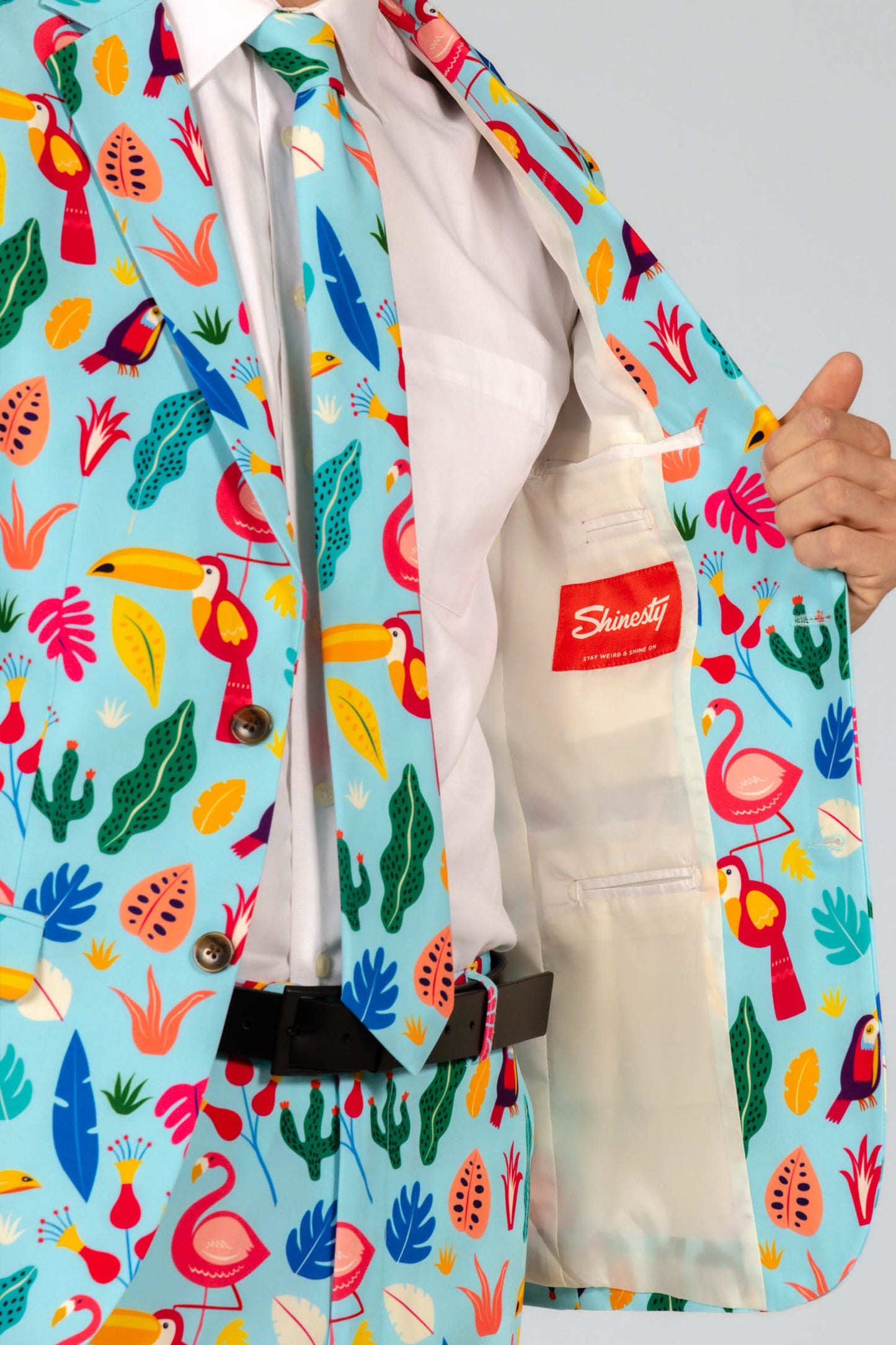 The Birds Of Paradise | Tropical Bird Suit Blazer