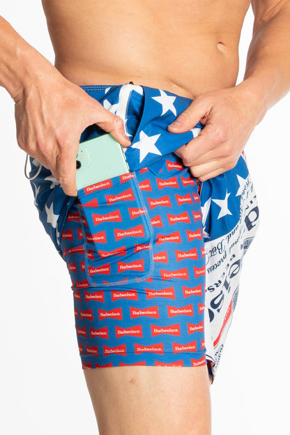  The Bud Diesels | Budweiser Ball Hammock® Pouch 5" Swim Trunks
