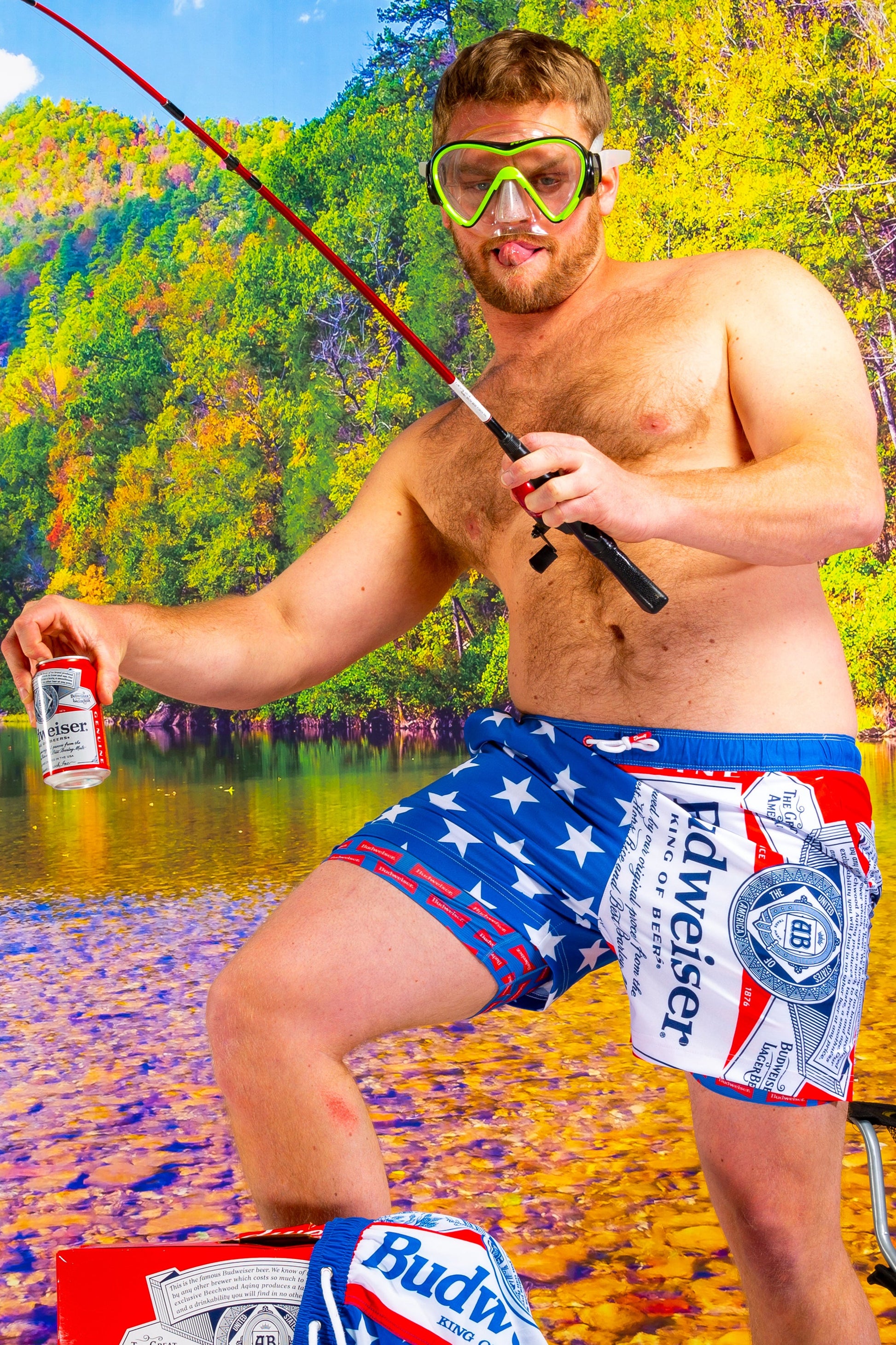  The Bud Diesels | Budweiser Ball Hammock® Pouch 5" Swim Trunks
