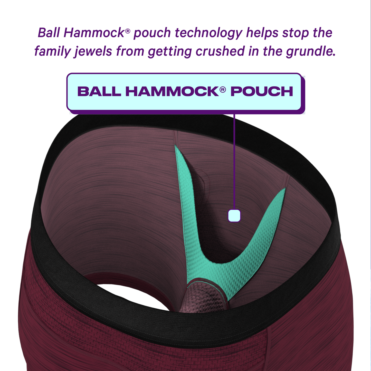  The Chili Pepper | Dark Red ParadICE™ Cooling Ball Hammock® Underwear