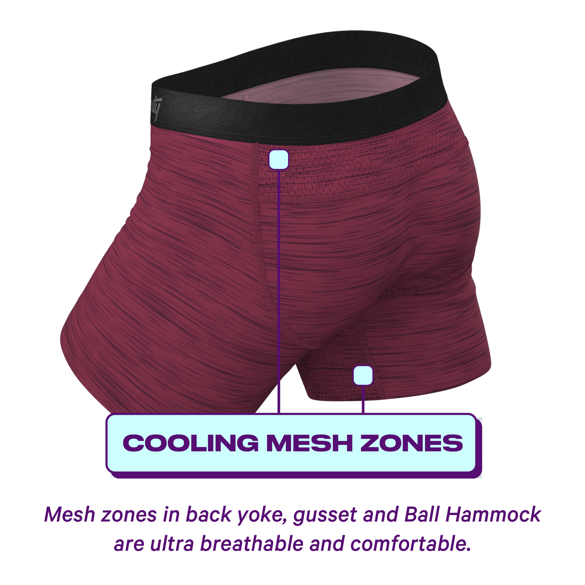  The Chili Pepper | Dark Red ParadICE™ Cooling Ball Hammock® Underwear
