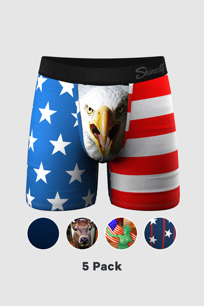  The Democracy | American Themed Ball Hammock® Pouch Underwear 5 Pack