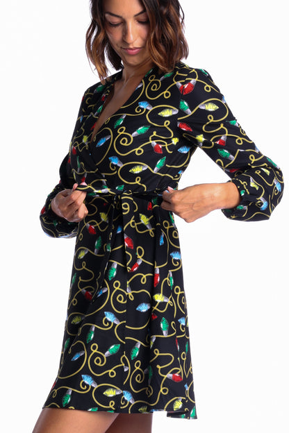  The Duchess Of December | Christmas Lights Wrap Dress