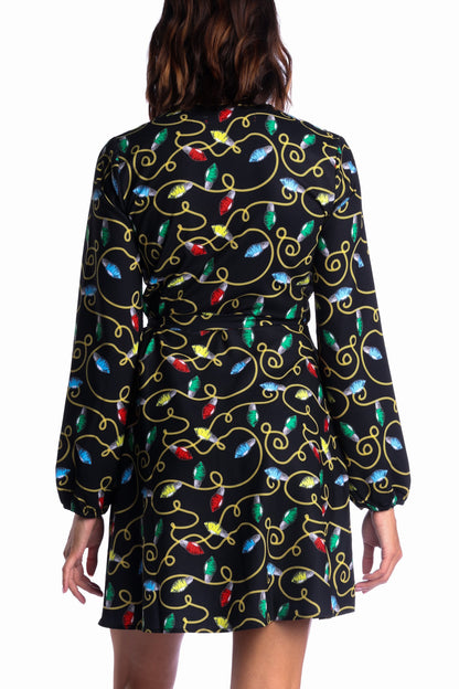  The Duchess Of December | Christmas Lights Wrap Dress
