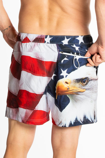  The Emblem | USA Eagle Ball Hammock® Pouch 5" Swim Trunks
