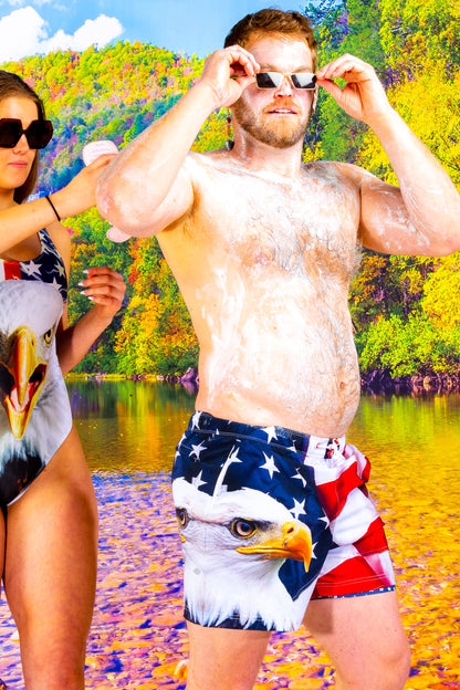  The Emblem | USA Eagle Ball Hammock® Pouch 5" Swim Trunks